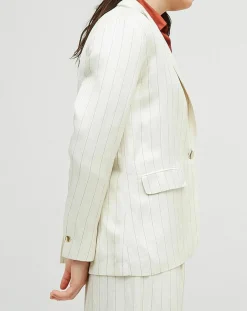 Veste en Lin mélangé Valerio écrue