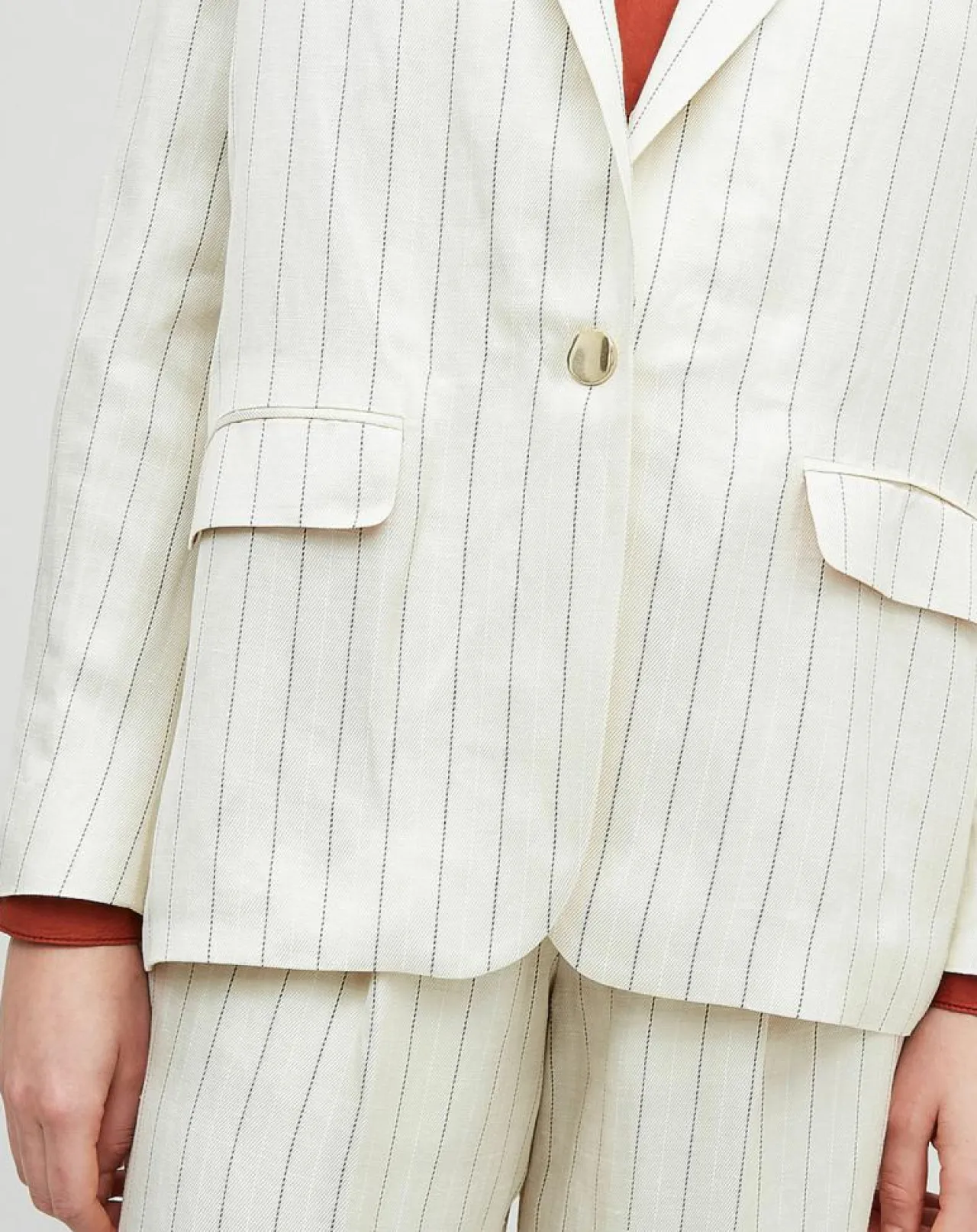 Veste en Lin mélangé Valerio écrue