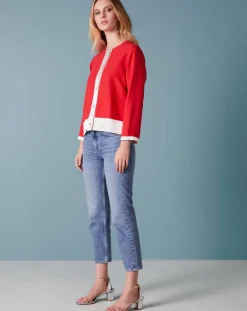 Veste en Lin mélangé Van De rouge