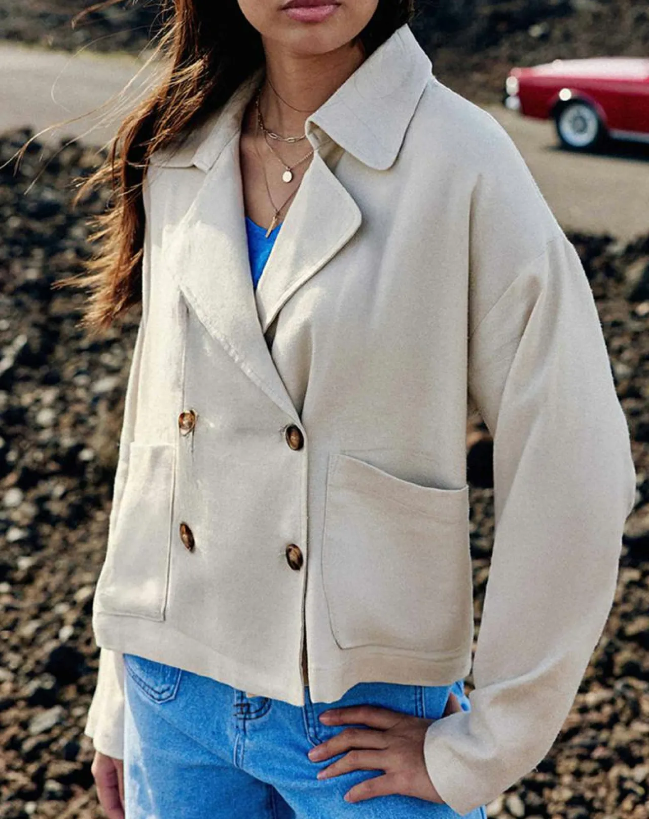 Veste en Lin mélangé Verly beige