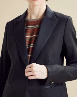 Veste en Lin mélangé Victoire noire