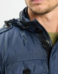 Veste en micro ripstop bleue