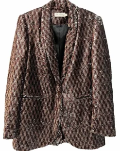 Veste en sequins Louna café