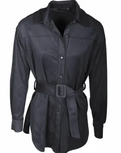 Veste en Suédine Lou indigo