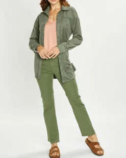 Veste en Suédine Lou kaki