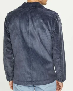 Veste en Velours côtelé Chore bleue