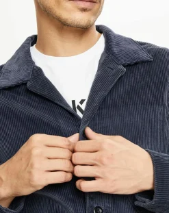 Veste en Velours côtelé Chore bleue