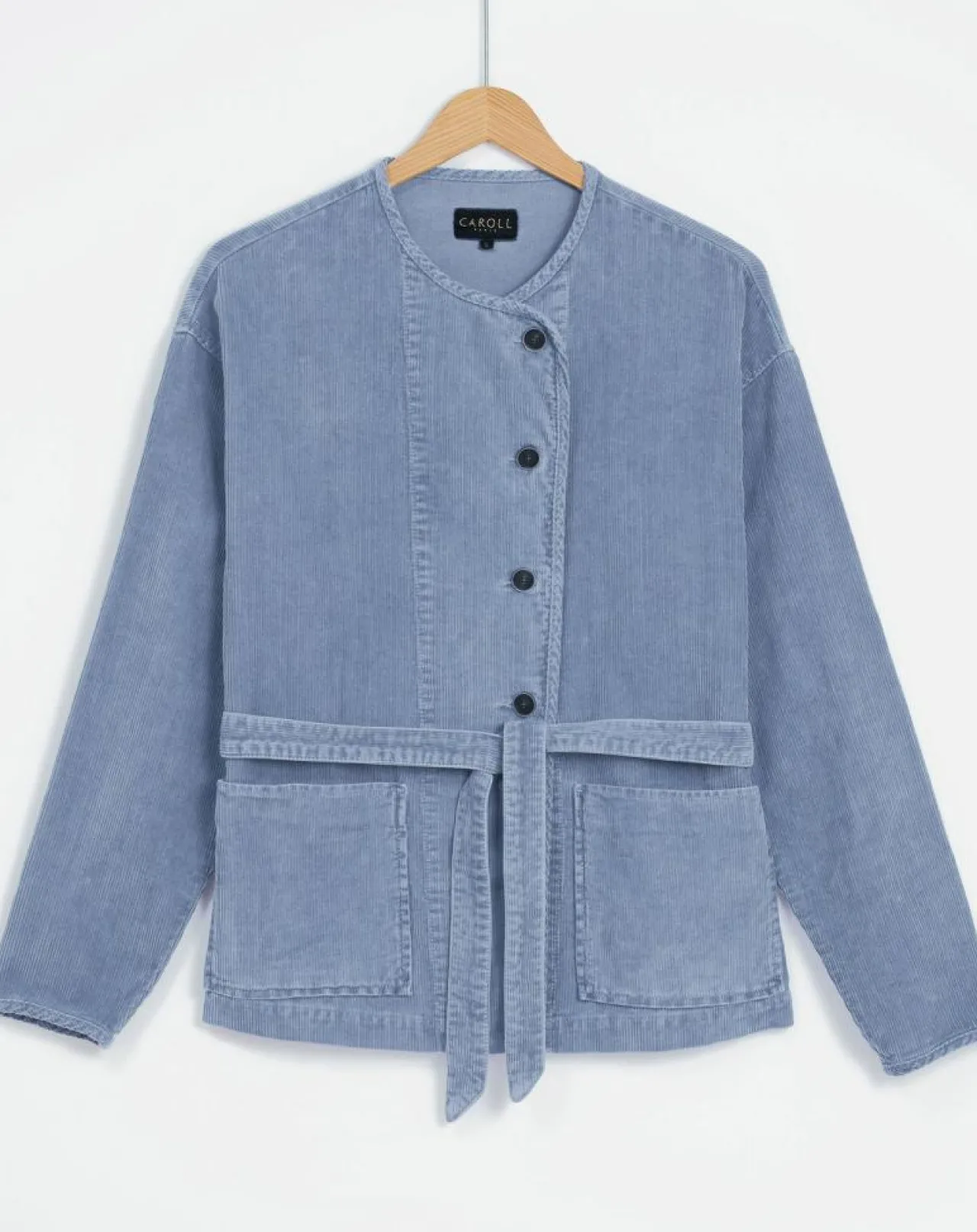 Veste en Velours côtelé Lola bleu violet