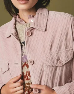 Veste en Velours côtelé Vara rosewood