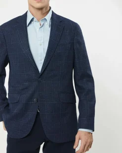 Veste Fenêtre à carreaux bleue