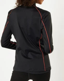 Veste intermédiaire technique Allalin noir/rose/blanc