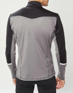 Veste intermédiaire technique Allalin gris/noir/blanc