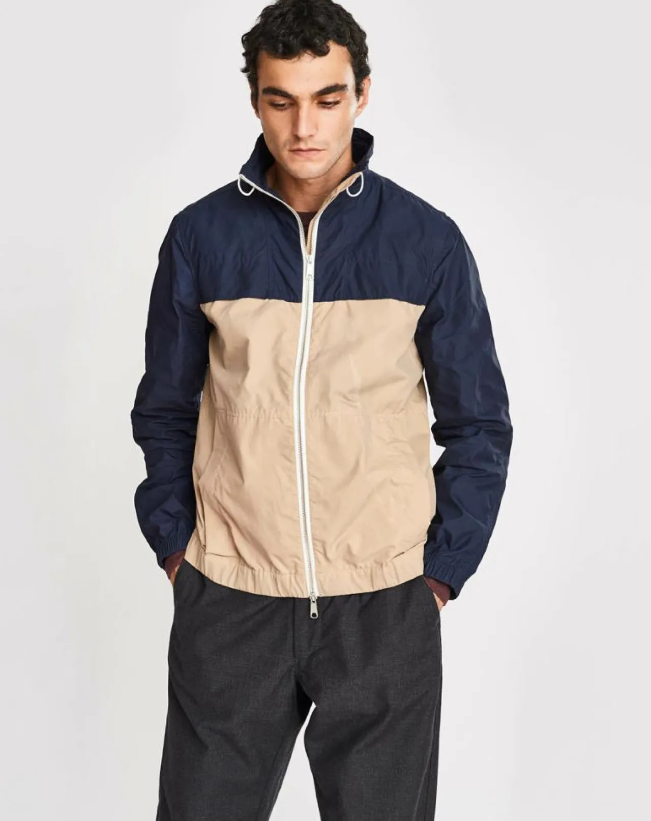 Veste James bicolore america/rose