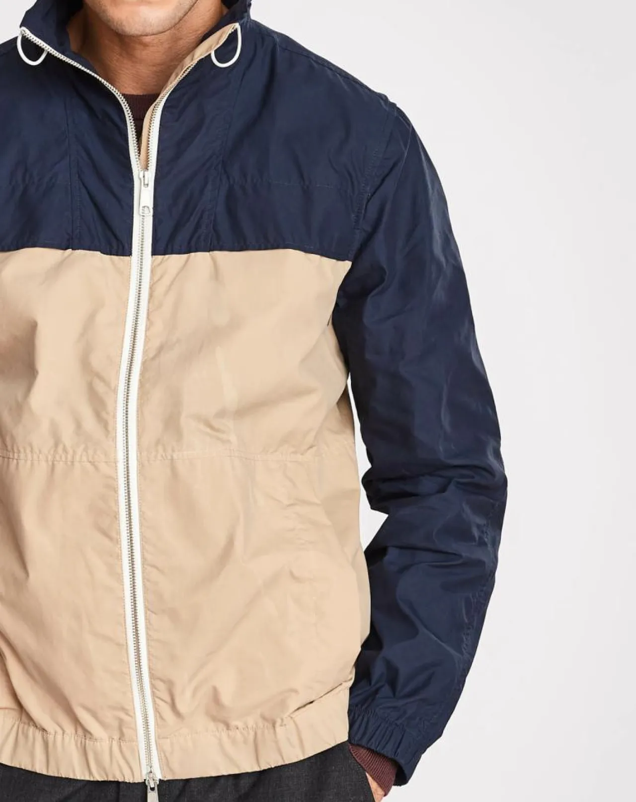 Veste James bicolore america/rose