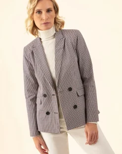 Veste Laurel pied e poule