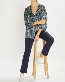 Veste Lou imprimée bleue