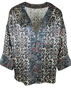 Veste Lou imprimée bleue