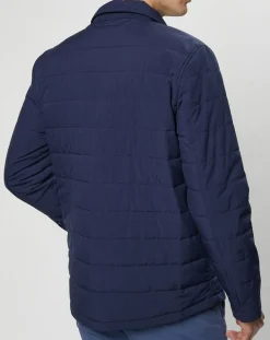 Veste Ltwt Padded Recycled Street bleu marine
