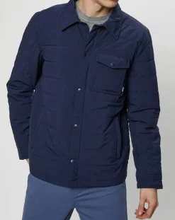 Veste Ltwt Padded Recycled Street bleu marine