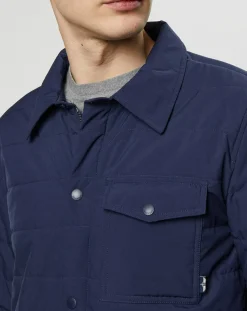 Veste Ltwt Padded Recycled Street bleu marine