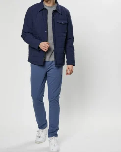 Veste Ltwt Padded Recycled Street bleu marine