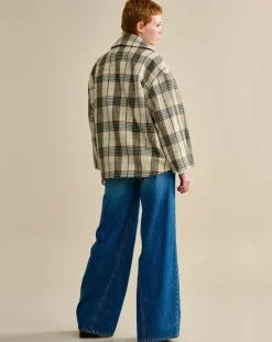 Veste oversize en Laine mélangée Voltaire beige/marron