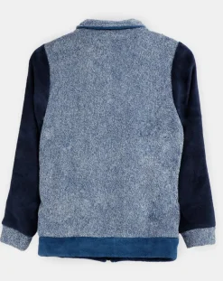 Veste polaire bleu marine/gris