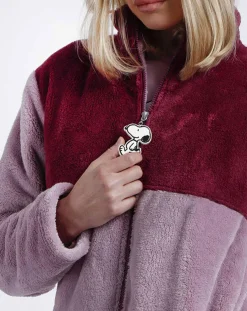 Veste polaire Love Is A Best Friend mauve