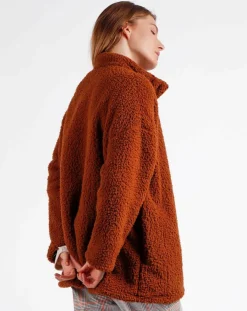 Veste polaire marron