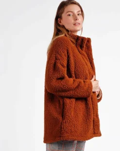 Veste polaire marron