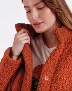 Veste polaire marron