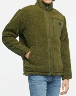 Veste Polaire zippée kaki