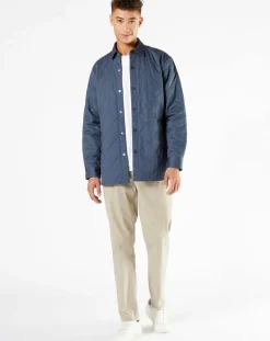 Veste Quilted Overshirt gris foncé