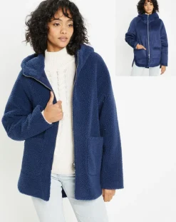 Veste réversible en Fausse Fourrure 315 Mont indigo