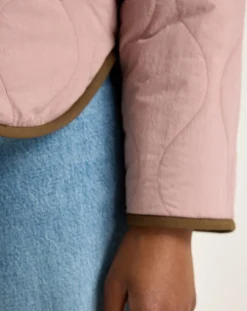 Veste réversible en Laine mélangée Hari rose/vert