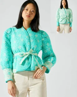 Veste réversible Marguerite bleue