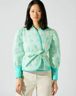 Veste réversible Marguerite bleue