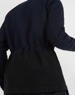 Veste Saharienne bicolore bleu/noir