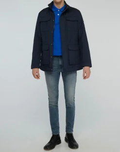 Veste Saharienne légère bleu marine
