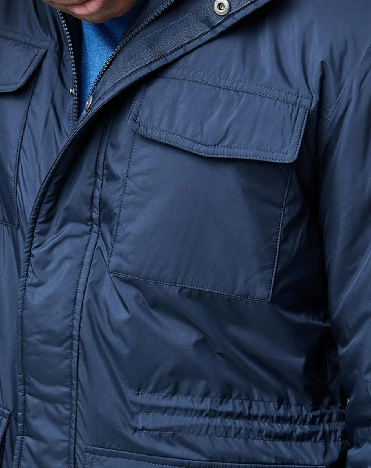 Veste Saharienne légère bleu marine