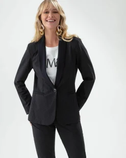 Veste Santa noir pois mordore