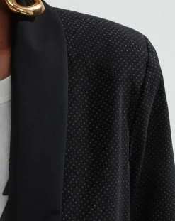 Veste Santa noir pois mordore