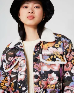 Veste Sherpa Carnaby noir/multicolore