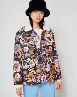 Veste Sherpa Carnaby noir/multicolore