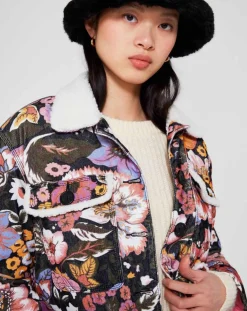 Veste Sherpa Carnaby noir/multicolore