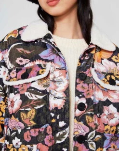 Veste Sherpa Carnaby noir/multicolore