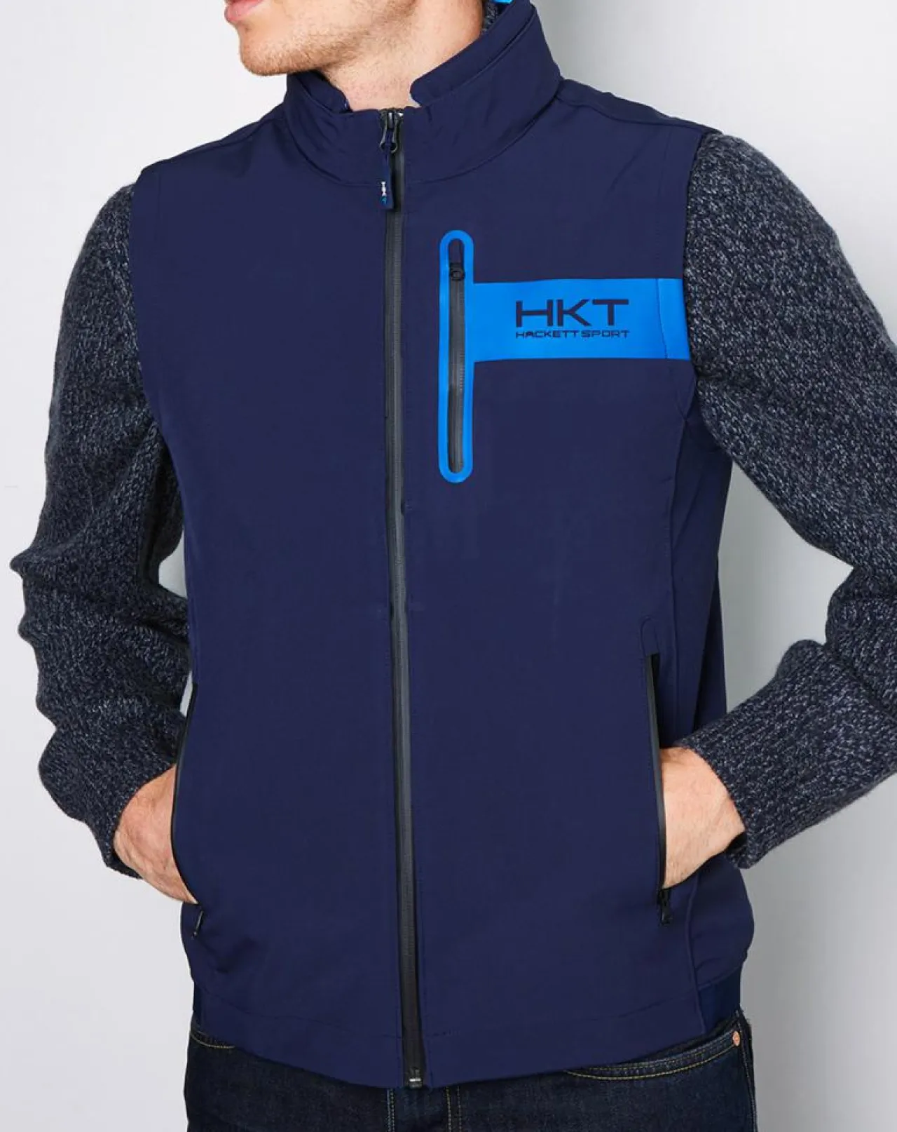 Veste Soft HKT Sport Performance bleu marine