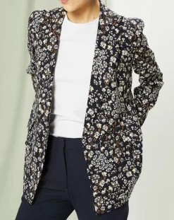 Veste Strenna imprimée bleu marine