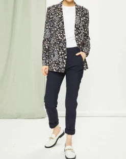 Veste Strenna imprimée bleu marine