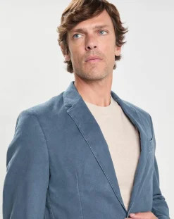 Veste Tencel Destruct bleue